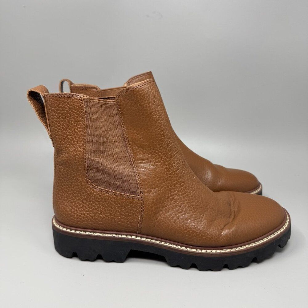Madewell The Citywalk Lugsole Chelsea Ankle Boot Brown Leather Women’s Size 8.5